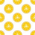 Orange slices citrus pattern