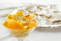 Orange slices cutup Royalty Free Stock Photo