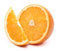 Orange slices isolated on white Royalty Free Stock Photo