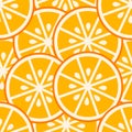 Orange slices seamless pattern