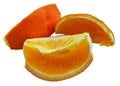 Orange slices, three orange slices, dried orange section