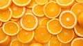 Orange slices tropical fruit background