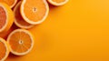 Orange slices tropical fruit background