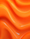 Orange Slime Creative Abstract Wavy Texture.