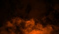 Orange smoke stage studio. Abstract fog texture background for graphic and web