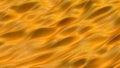 Orange smooth surface with ripples 3D rendering illustration Royalty Free Stock Photo