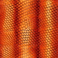 Orange Snake Skin Texture Background. Seamless Background. Generative AI