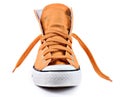 Orange sneakers isolated