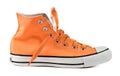 Orange sneakers isolated