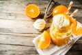 Orange Soda Creamsicle cocktail Royalty Free Stock Photo