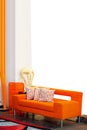 Orange sofa