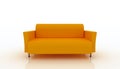 Orange sofa furniture