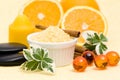 Orange spa products Royalty Free Stock Photo