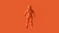 Orange Spaceman Astronaut Cosmonaut