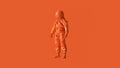 Orange Spaceman Astronaut Cosmonaut