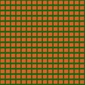 Orange sparks on a green background. Seamless pattern. Royalty Free Stock Photo