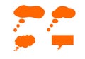 Orange Speech Bubbles 1