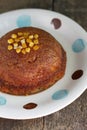 Orange sponge pudding