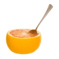 Orange with spoon