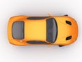 Orange Sportcar Royalty Free Stock Photo
