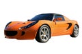 Orange Sports Car Royalty Free Stock Photo