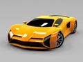 Orange sports car premium. Conceptual design. A