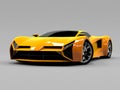 Orange sports car premium. Conceptual design. A