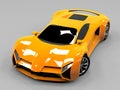 Orange sports car premium. Conceptual design. A