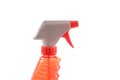 Orange spray bottle Royalty Free Stock Photo