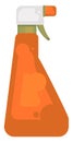 Orange spray bottle, illustration, vector Royalty Free Stock Photo