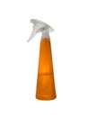 Orange spray bottle. studio photography of spray multipurpose cleaner Royalty Free Stock Photo