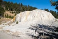 Orange Spring Mound geyser thermal feature along the Upper Terraces Drive - Mammoth Hot Springs in Yellowstone National Park Royalty Free Stock Photo