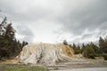 Orange Spring Mound in Yellowstone Royalty Free Stock Photo