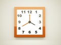 Orange square clock
