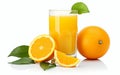 Orange Squeeze on White Background Royalty Free Stock Photo