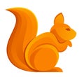 Orange squirrel Royalty Free Stock Photo