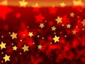 Orange Stars Background Means Brightness In Heavens Royalty Free Stock Photo