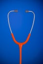 Orange stethoscope Royalty Free Stock Photo