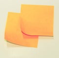 Orange Sticky Notes Royalty Free Stock Photo