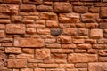 Orange Stone Masonry Wall Background Texture Royalty Free Stock Photo