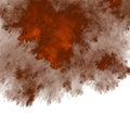 Orange storm in the water, fractal texture background