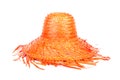 Orange straw hat