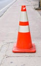 Orange Street Cone. Royalty Free Stock Photo