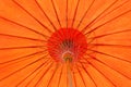 Orange structure of the umbrella rod of abstract background