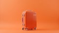 orange suitcase .Travel concept Royalty Free Stock Photo