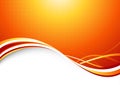 Orange sunburst - abstract futuristic background