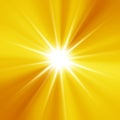 Orange sunburst background