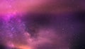 Orange sunset and moon on lilac blue starryorange sunset and moon on lilac blue starry n night dramatic clouds nebula universe