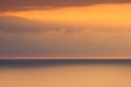 orange sunset over sea Royalty Free Stock Photo