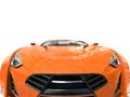 Orange supercar - extreme closeup